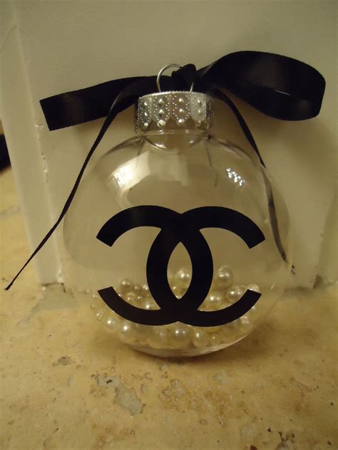 chanel inspired ornaments|chanel ornaments for christmas tree.